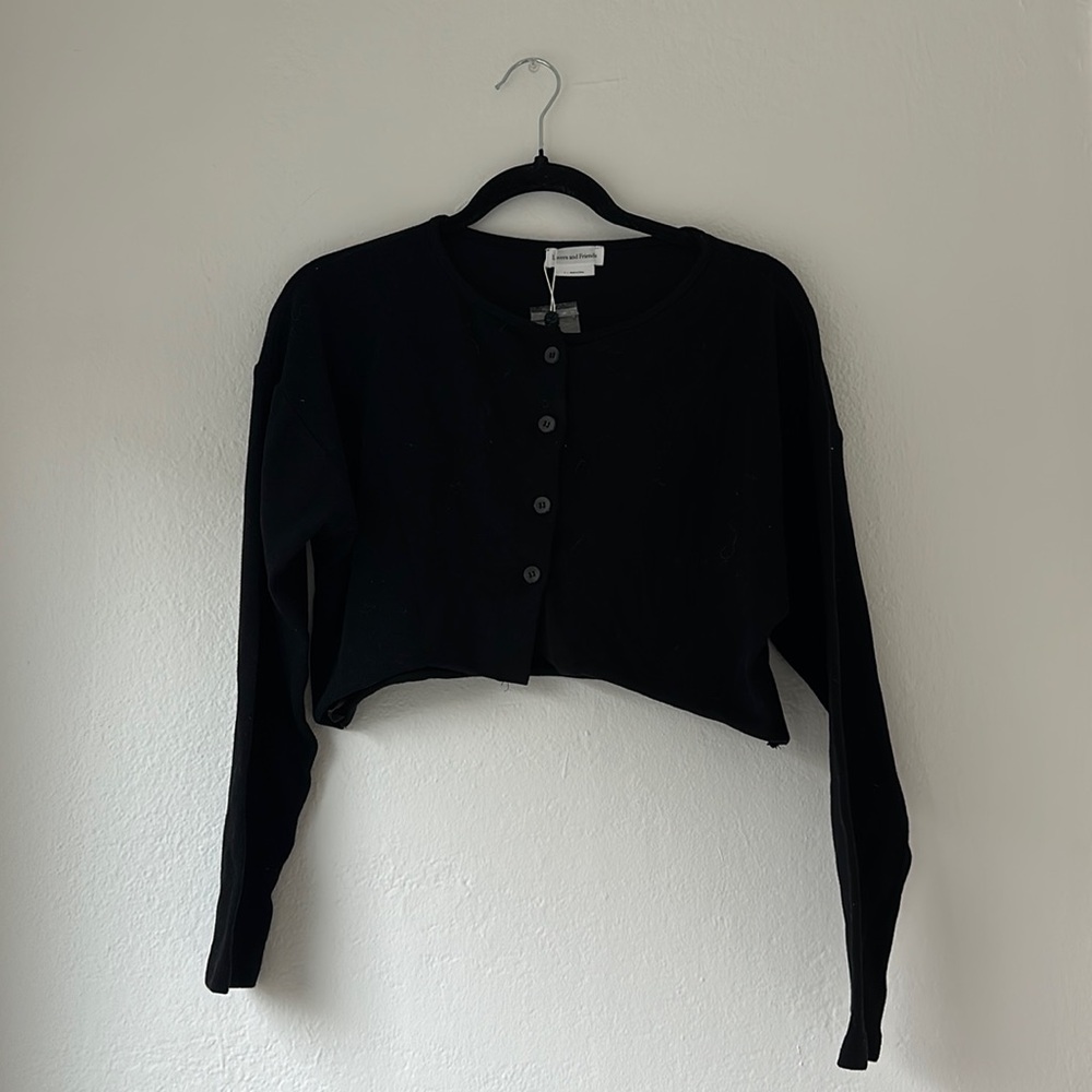 Revolve Lovers & Friends black cropped sweater